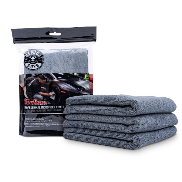 Workhorse Professional Grade Microfiber Towel 3-Pack