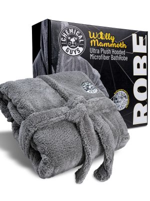 Woolly Mammoth Ultra Plush Hooded Microfiber Bath Robe