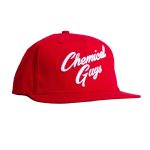 Snap-It-Back Red Script Hat