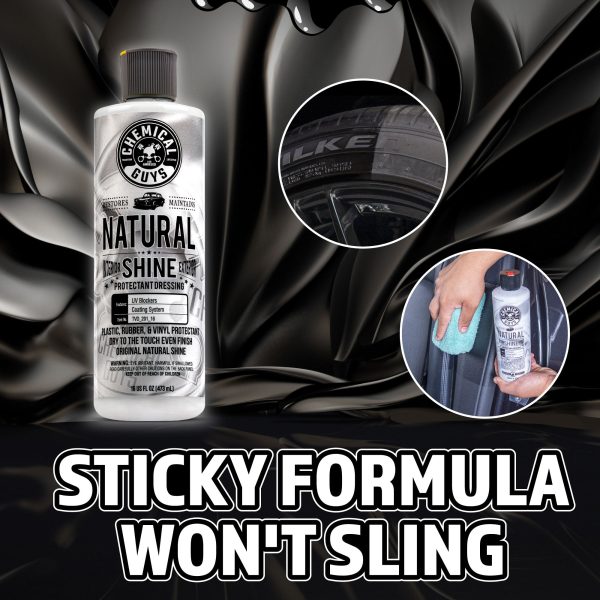 Natural Shine New Look Shine Plastic. Rubber. Vinyl Dressing