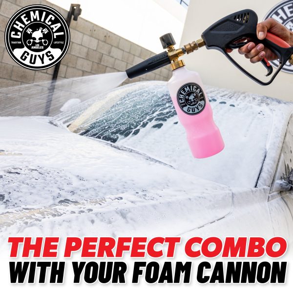 Power Spray Snow Foam Cannon w/ Mr Pink Shampoo Bundle