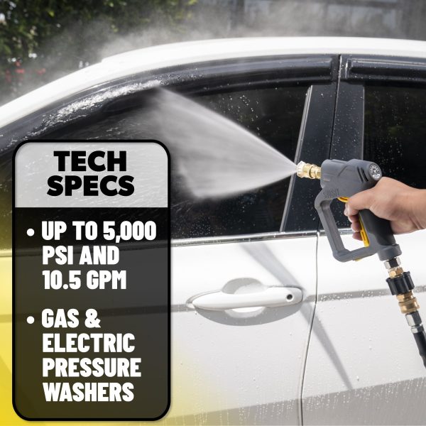 TORQ Snubby Pressure Washer Gun - Foam Cannon Attachment