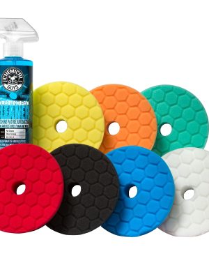 Detail and Polish 6.5 Buffing Pad Variety Pack w/Polishing Pad Cleaner