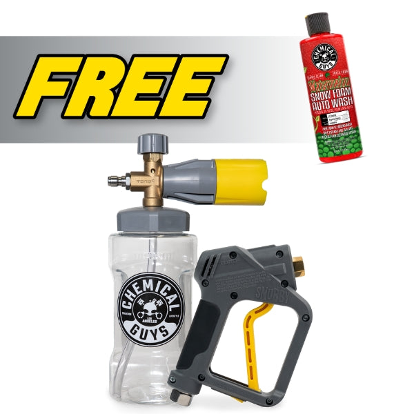 Big Mouth Foam Cannon and Pressure Washer Gun with FREE Watermelon Snow Foam Auto Wash